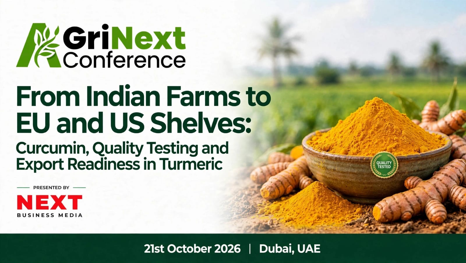 From Indian Farms to EU and US Shelves: Curcumin, Quality Testing and Export Readiness in Turmeric