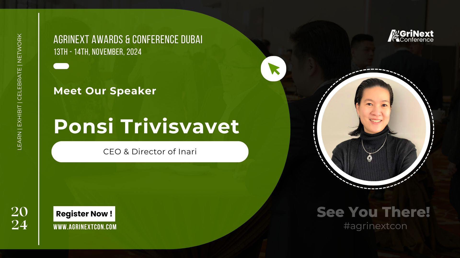 Ponsi Trivisvavet to Speak at AgriNext Conference in Dubai on November 13-14, 2024