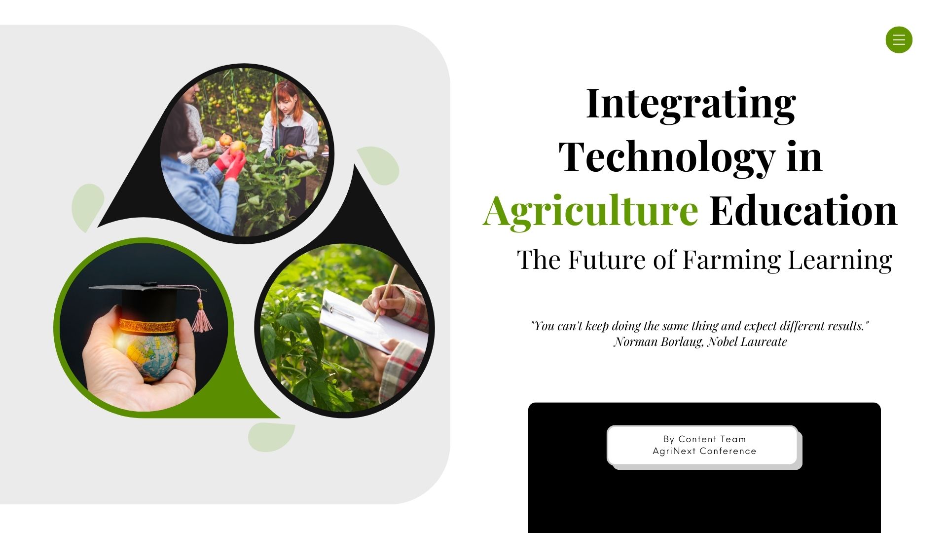 Integrating Technology in Agriculture Education: The Future of Farming Learning