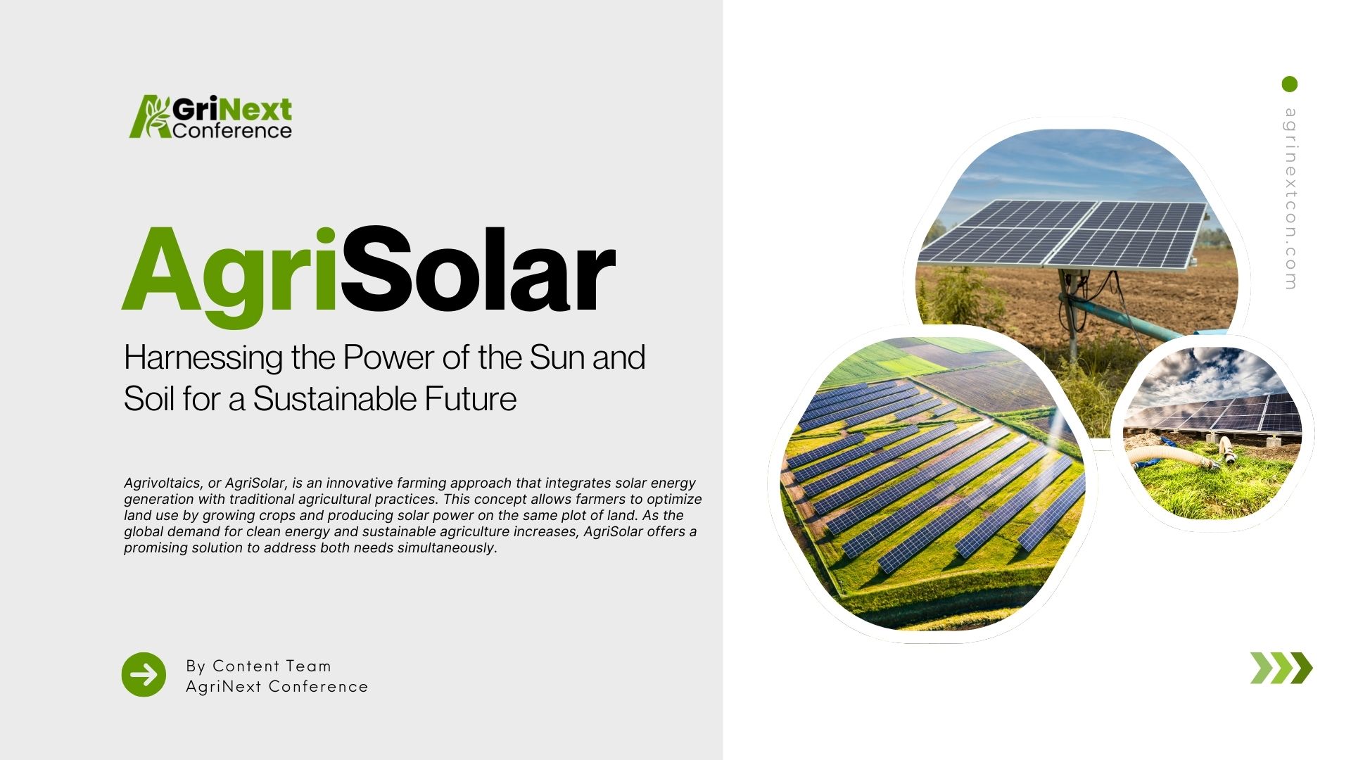 AgriSolar: Harnessing the Power of the Sun and Soil for a Sustainable Future