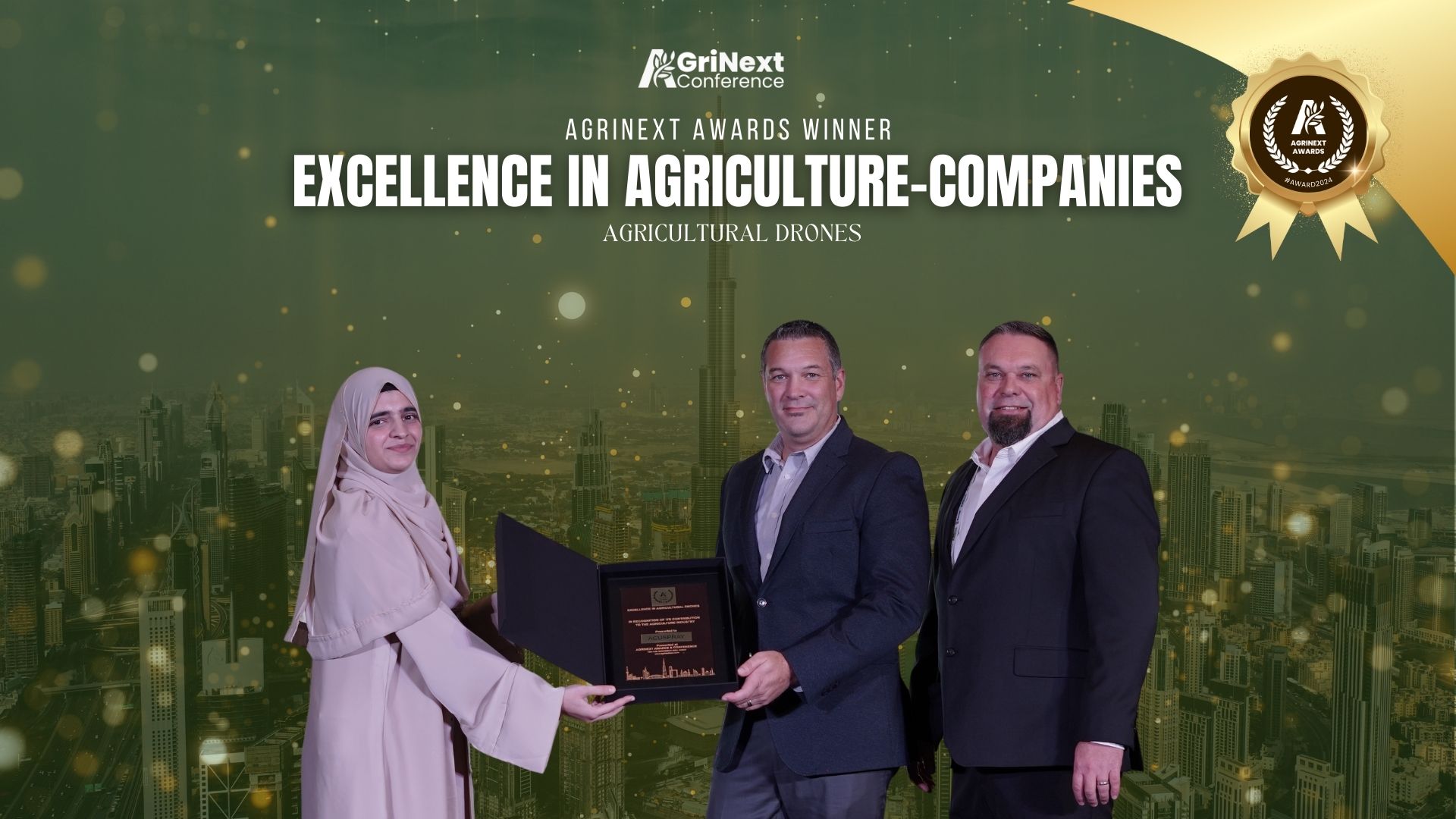 Acuspray Recognized for Excellence in Agricultural Drones at AgriNext 2024