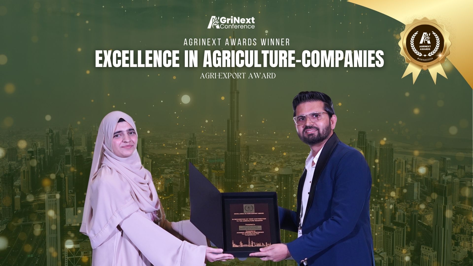 AgriGuru Online Wins Excellence in Agri-Export Award at AgriNext 2024