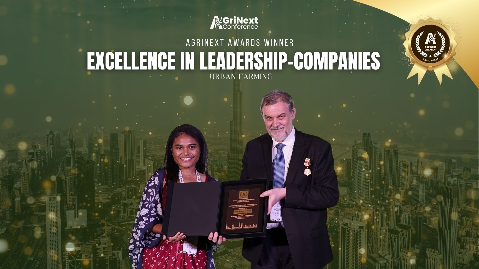 Angel Berlian Fonataba Wins Excellence in Leadership – Urban Farming Award at AgriNext Awards 2024