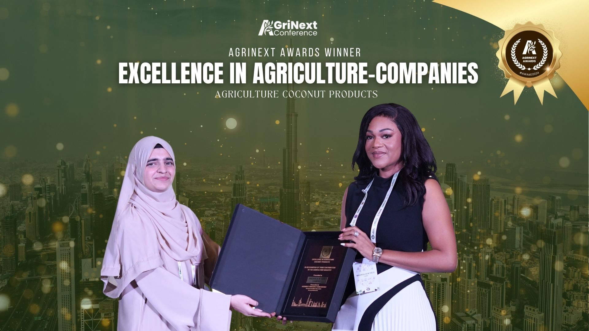 CAIMPEX Wins Excellence in Agriculture - Coconut Products Award at AgriNext 2024