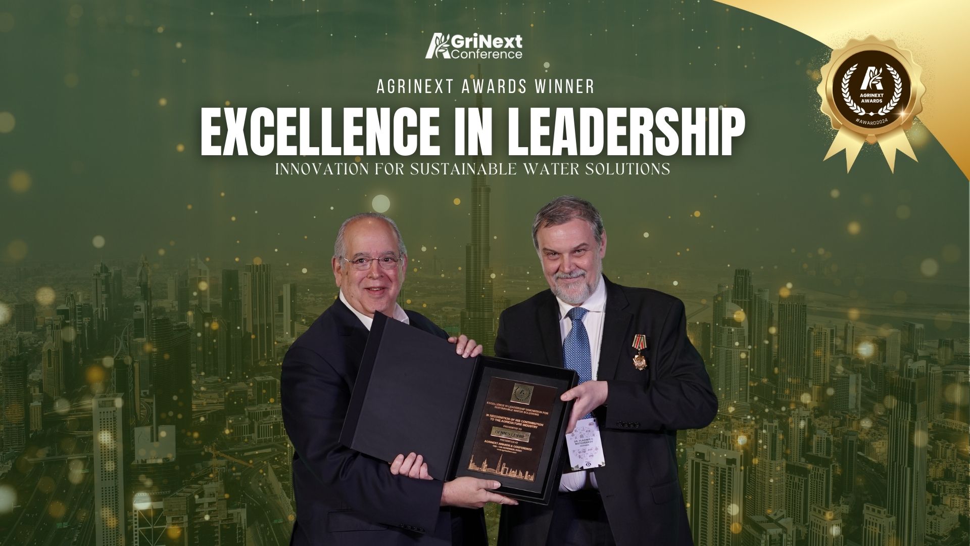 Dennis Levine Honored with the Excellence in Leadership Innovation for Sustainable Water Solutions