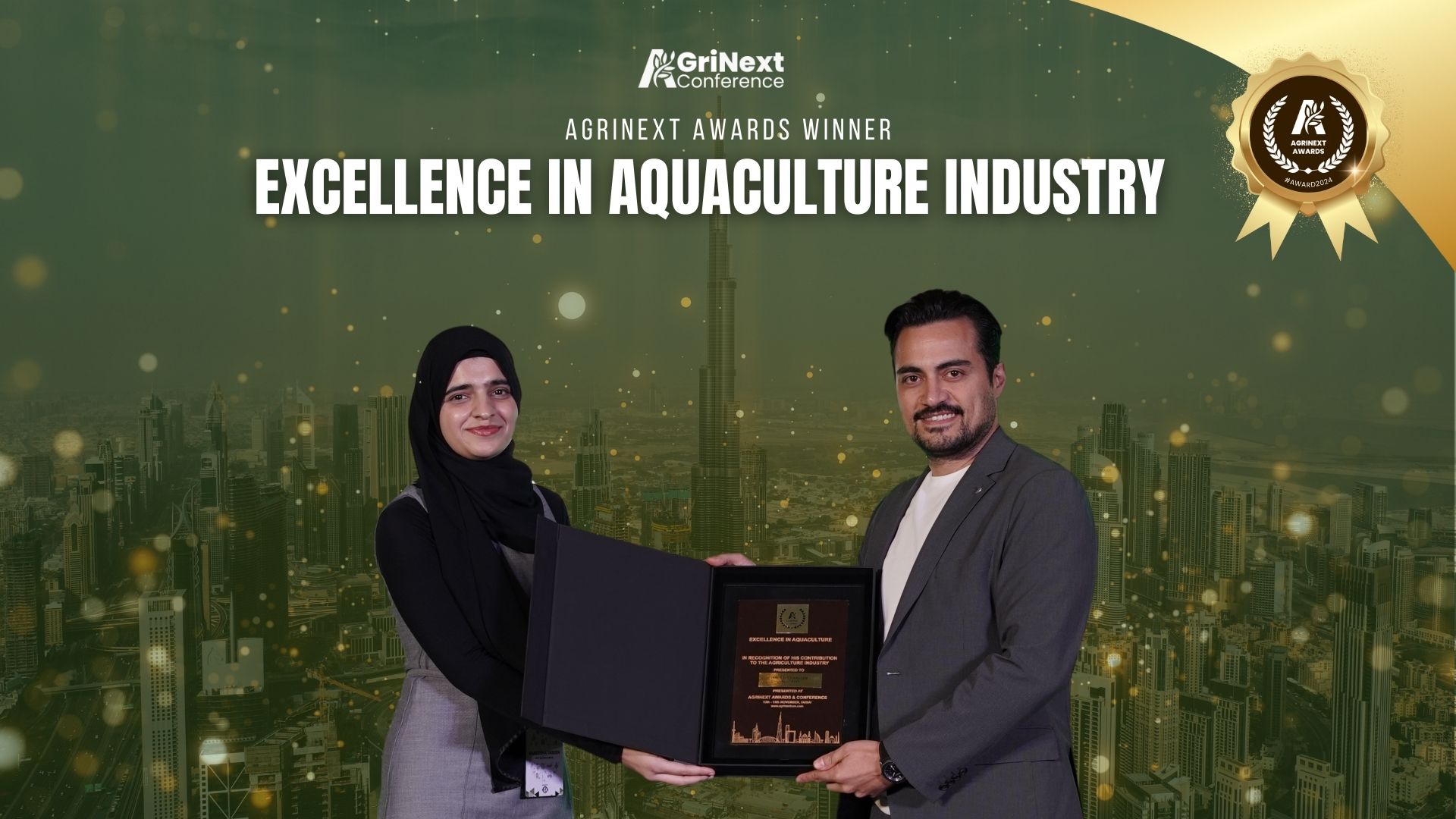 Dr. Taher Kassem Receives Excellence in Aquaculture Award at AgriNext 2025