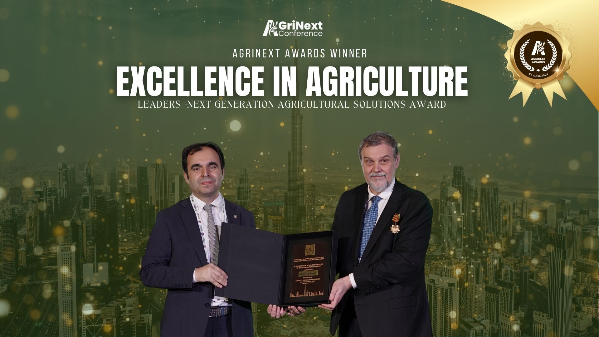 Emrullah Gokhan Honored with the Excellence in Agriculture Leaders – Next Generation Agricultural Solutions Award