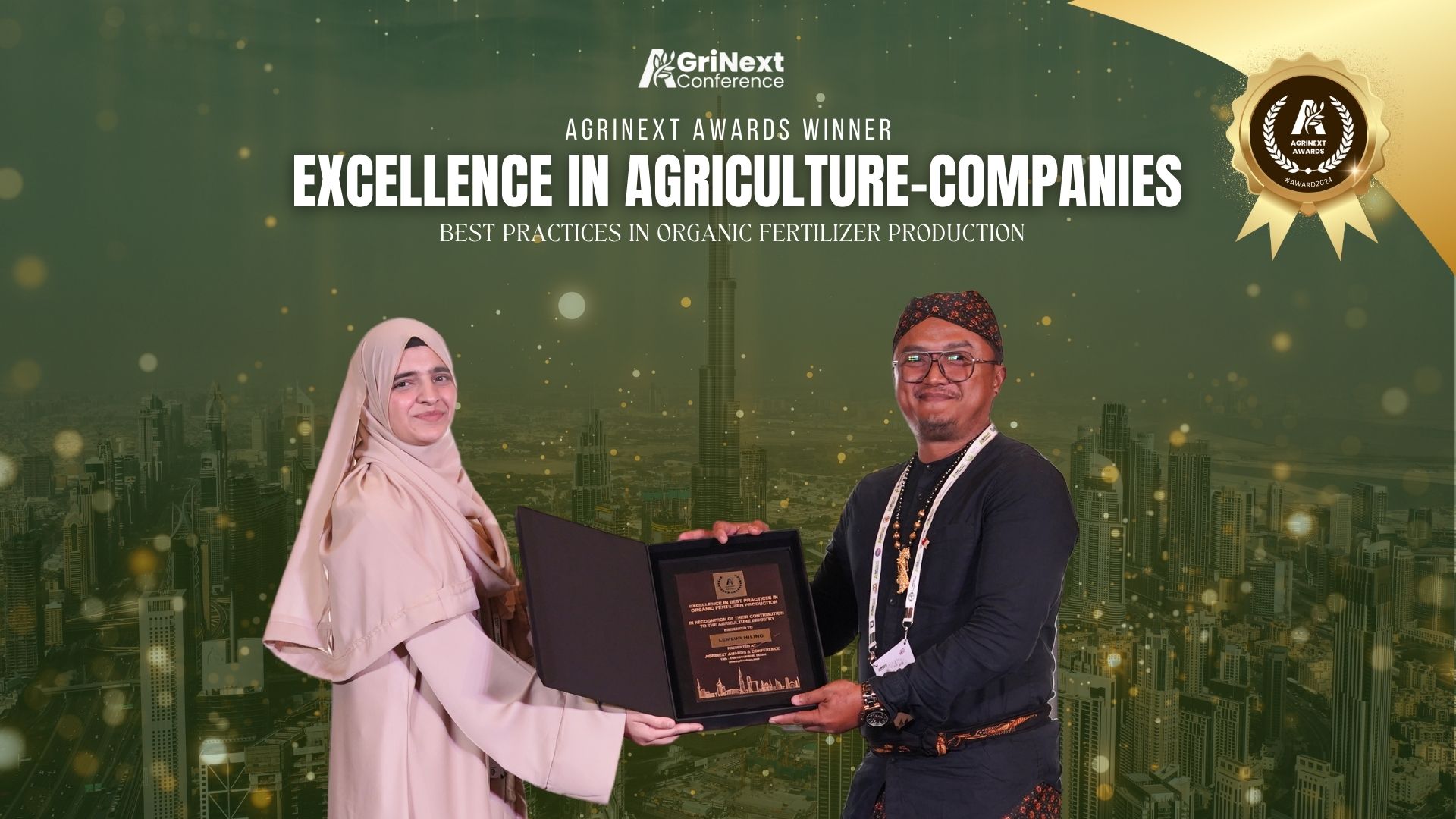 Lembur Hiling Wins Excellence in Best Practices in Organic Fertilizer Production at AgriNext 2024