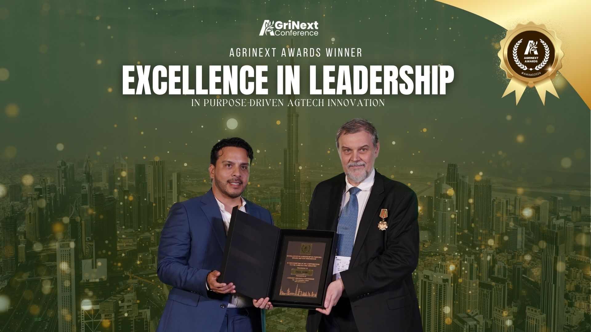 Paul Sanz Honored with the Excellence in Leadership in Purpose-Driven AgTech Innovation Award