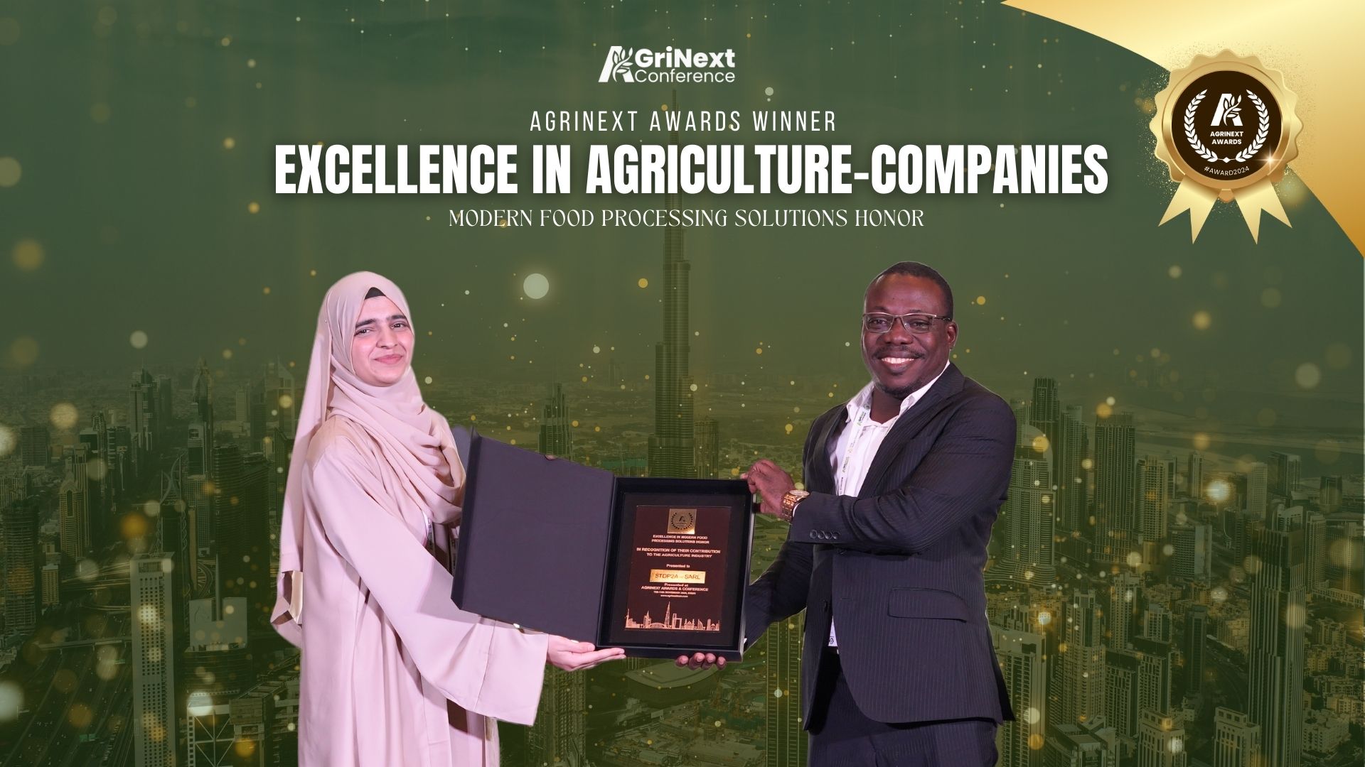 S.T.D.P.2.A Honored with Excellence in Modern Food Processing Solutions at AgriNext 2024