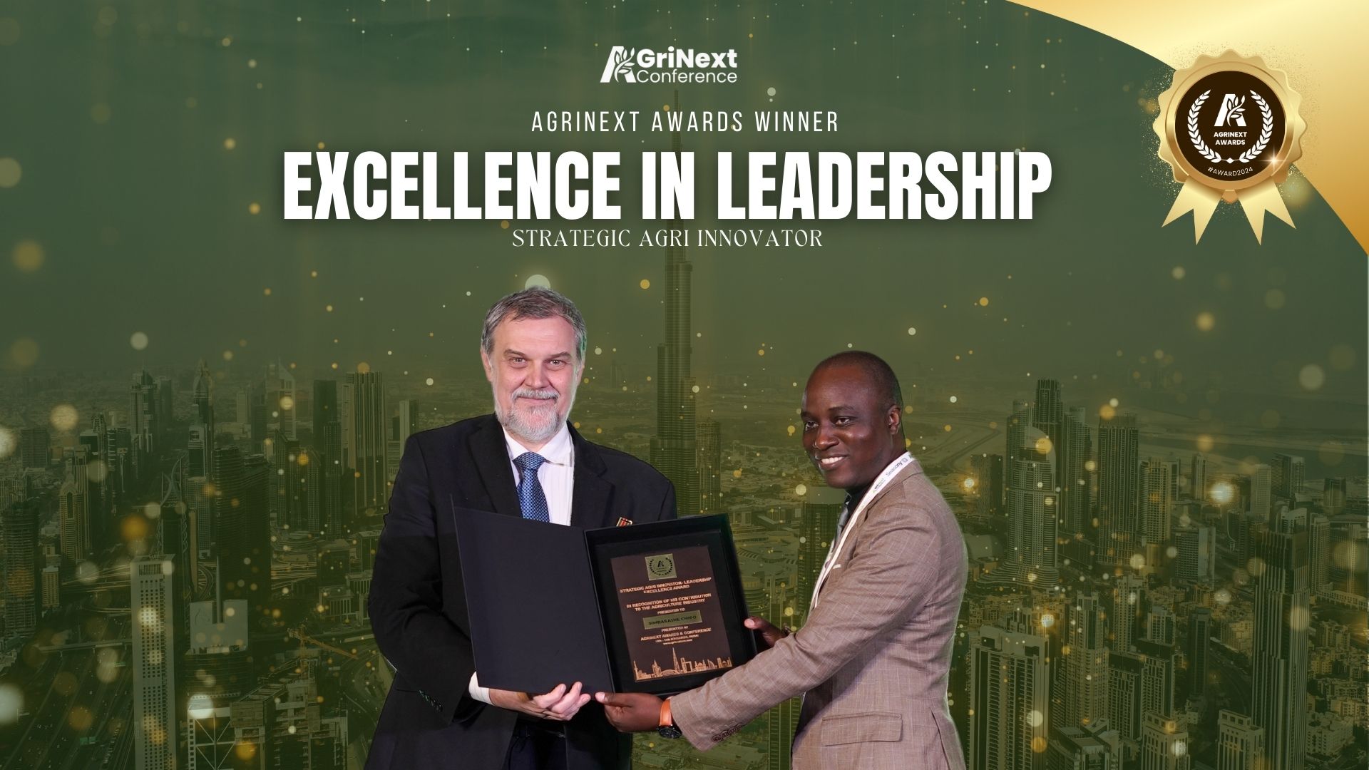 Simbarashe Chiro Honored with the Strategic Agri Innovator – Leadership Excellence Award