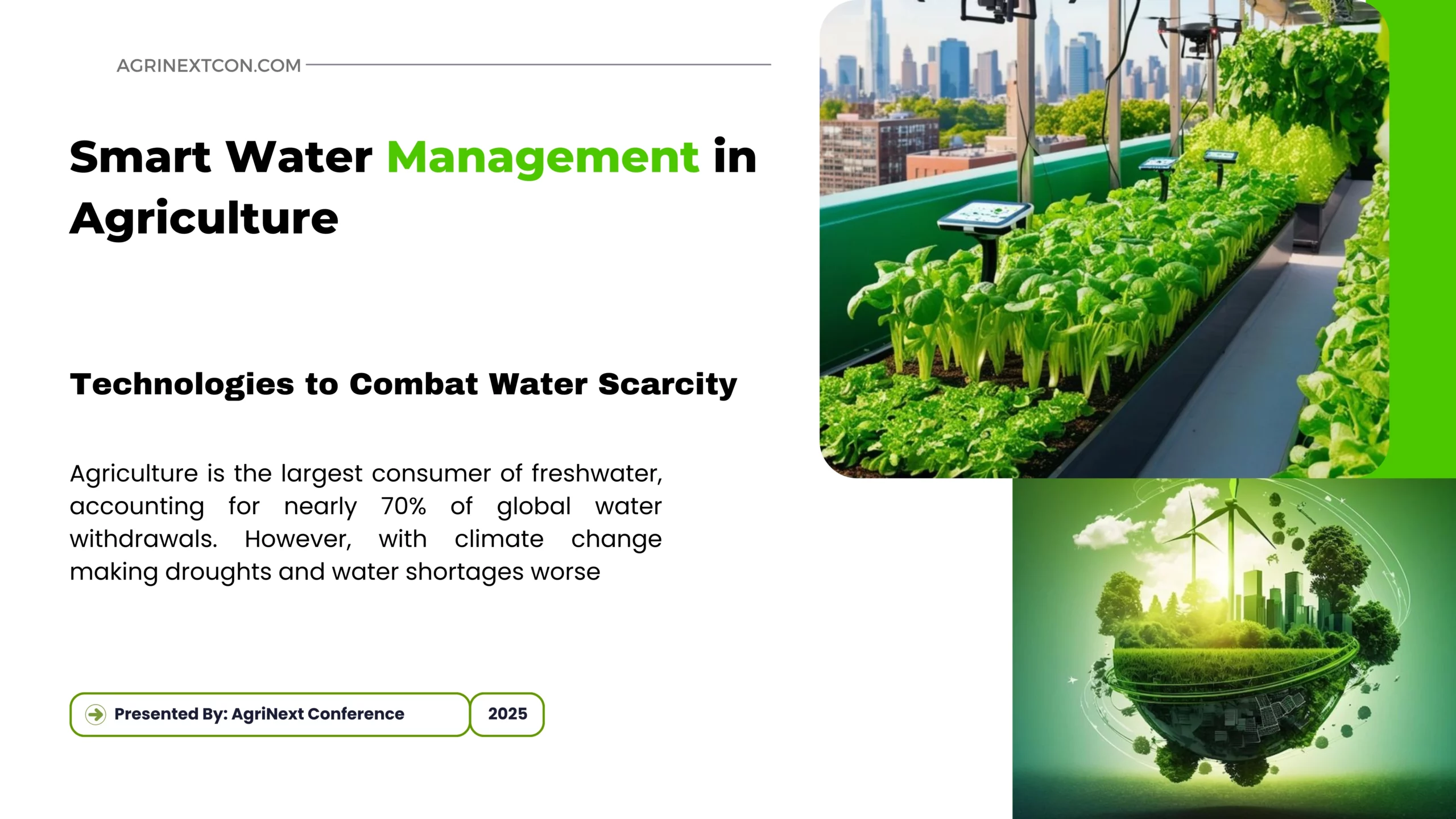 Smart Water Management in Agriculture: Technologies to Combat Water Scarcity