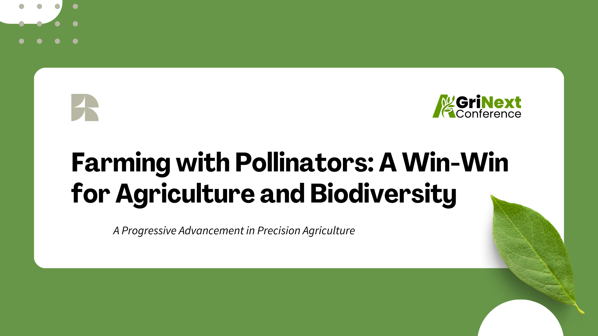 Farming with Pollinators: A Win-Win for Agriculture and Biodiversity