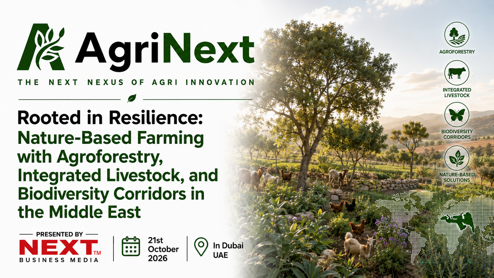 Rooted in Resilience: Nature-Based Farming with Agroforestry, Integrated Livestock, and Biodiversity Corridors in the Middle East