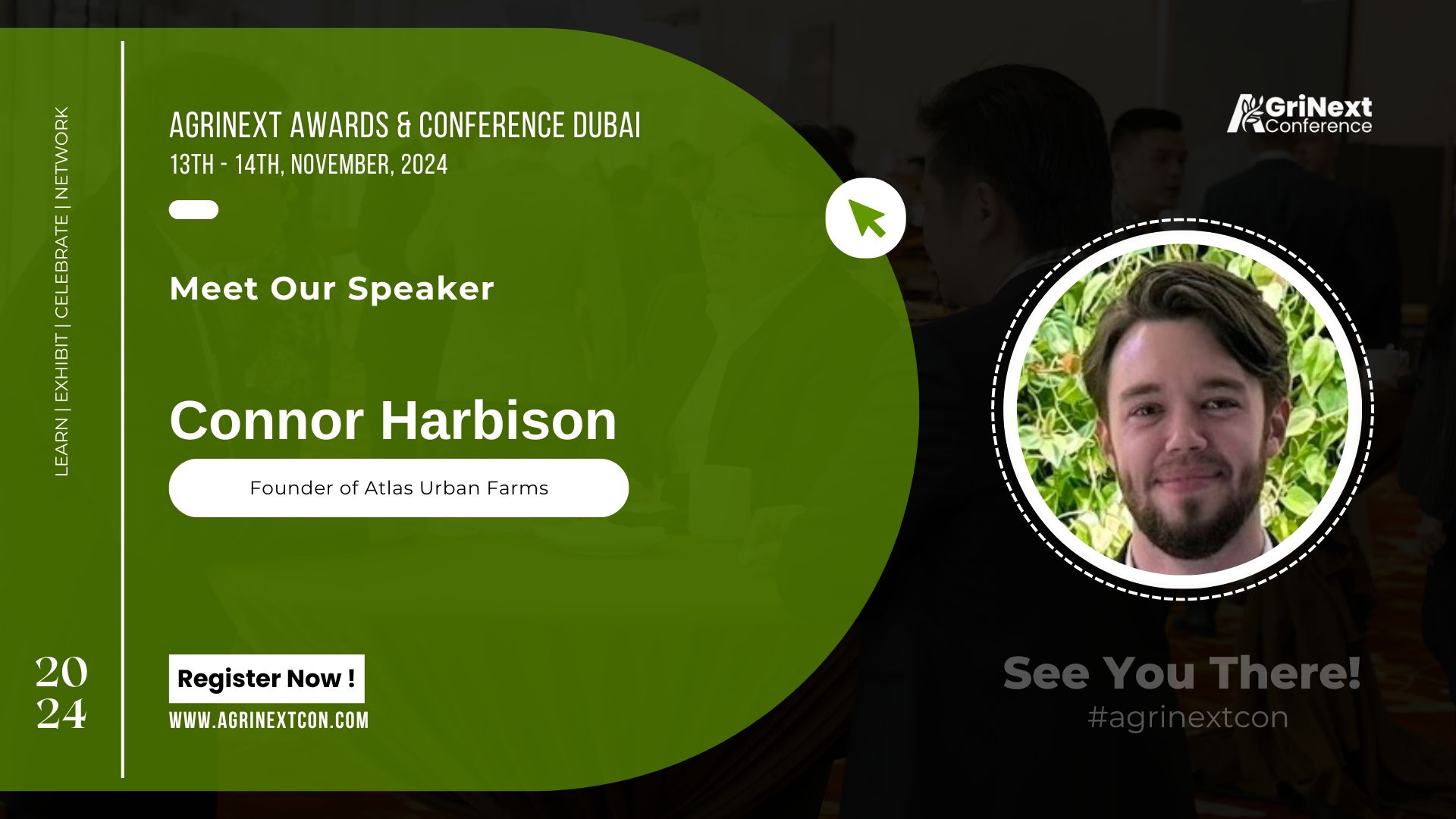 Atlas Urban Farms Founder Connor Harbison Set to Inspire at the AgriNext Conference in Dubai