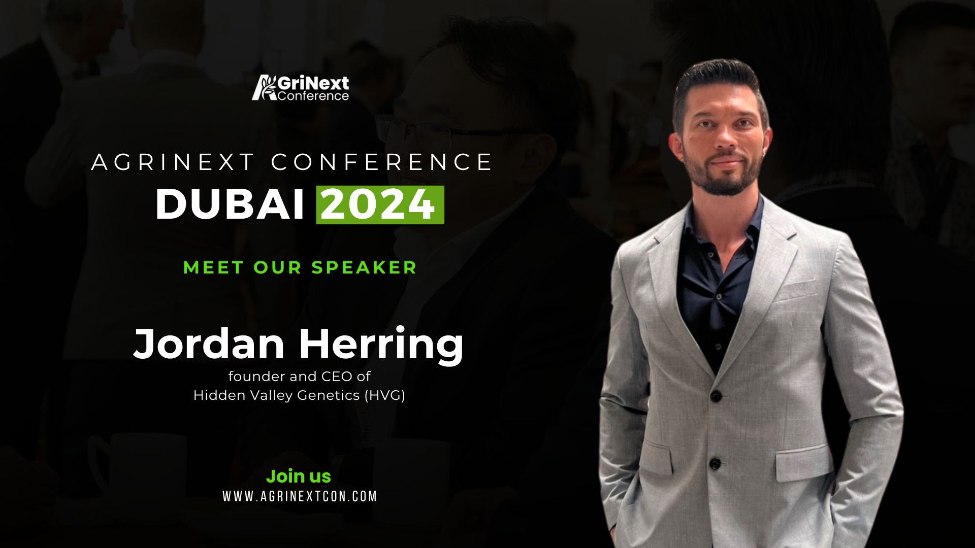 Jordan Herring to Speak at AgriNext Conference 2024: Leading Innovations in Cannabis Genetics