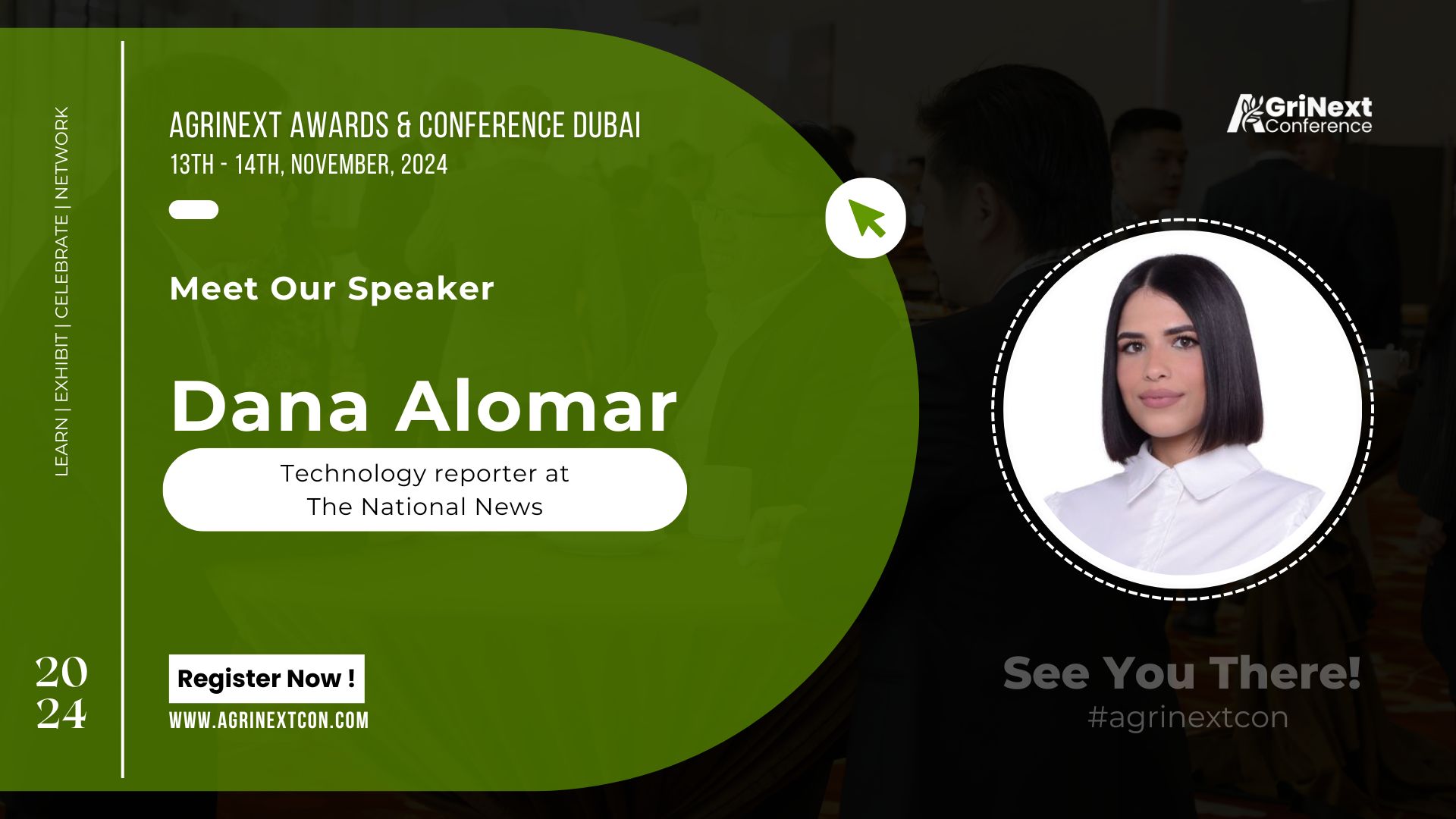 Dana Alomar to Speak at AgriNext Conference 2024 in Dubai