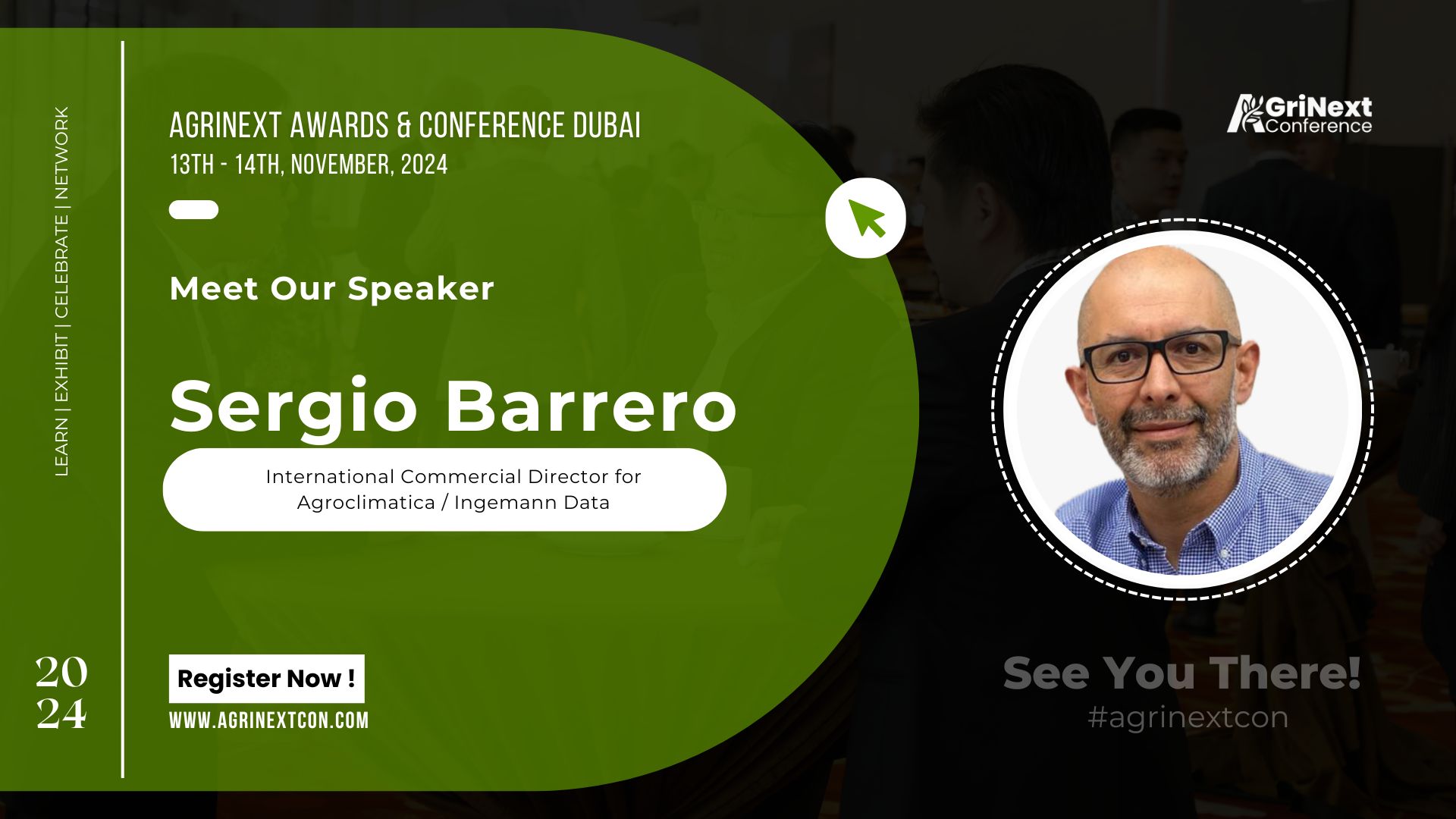 Sergio Barrero, International Commercial Director for Agroclimatica/Ingemann Data, to Speak at AgriNext Conference in Dubai