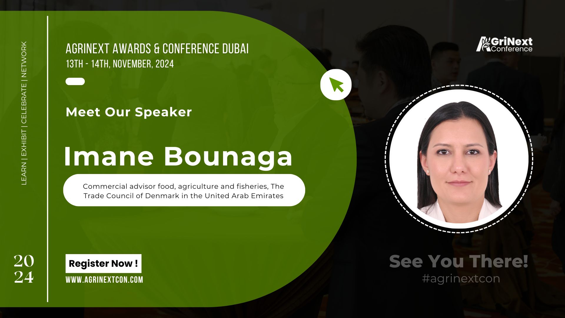 Imane Bounaga to Speak at AgriNext Conference 2024 in Dubai