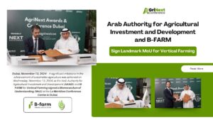 Arab Authority for Agricultural Investment and Development and B-FARM Sign Landmark MoU for Vertical Farming